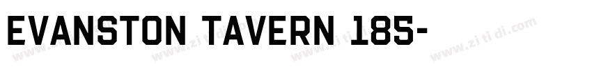 Evanston Tavern 185字体转换